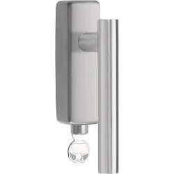 Draaikiepgarnituur BASICS LBVII-19-DKLOCK-O afsluitbaar - mat RVS