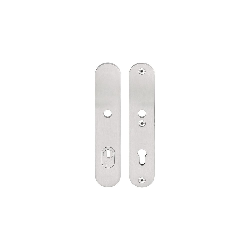 BASICS LBSM-50KT massieve veiligheidsschilden met kerntrekebeveiliging kruk/kruk SKG*** PC55 - PVD mat RVS