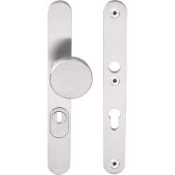 BASICS LB60-28KT massieve veiligheidsschilden met kerntrekbeveiliging knop/kruk SKG*** PC92 - PVD mat RVS