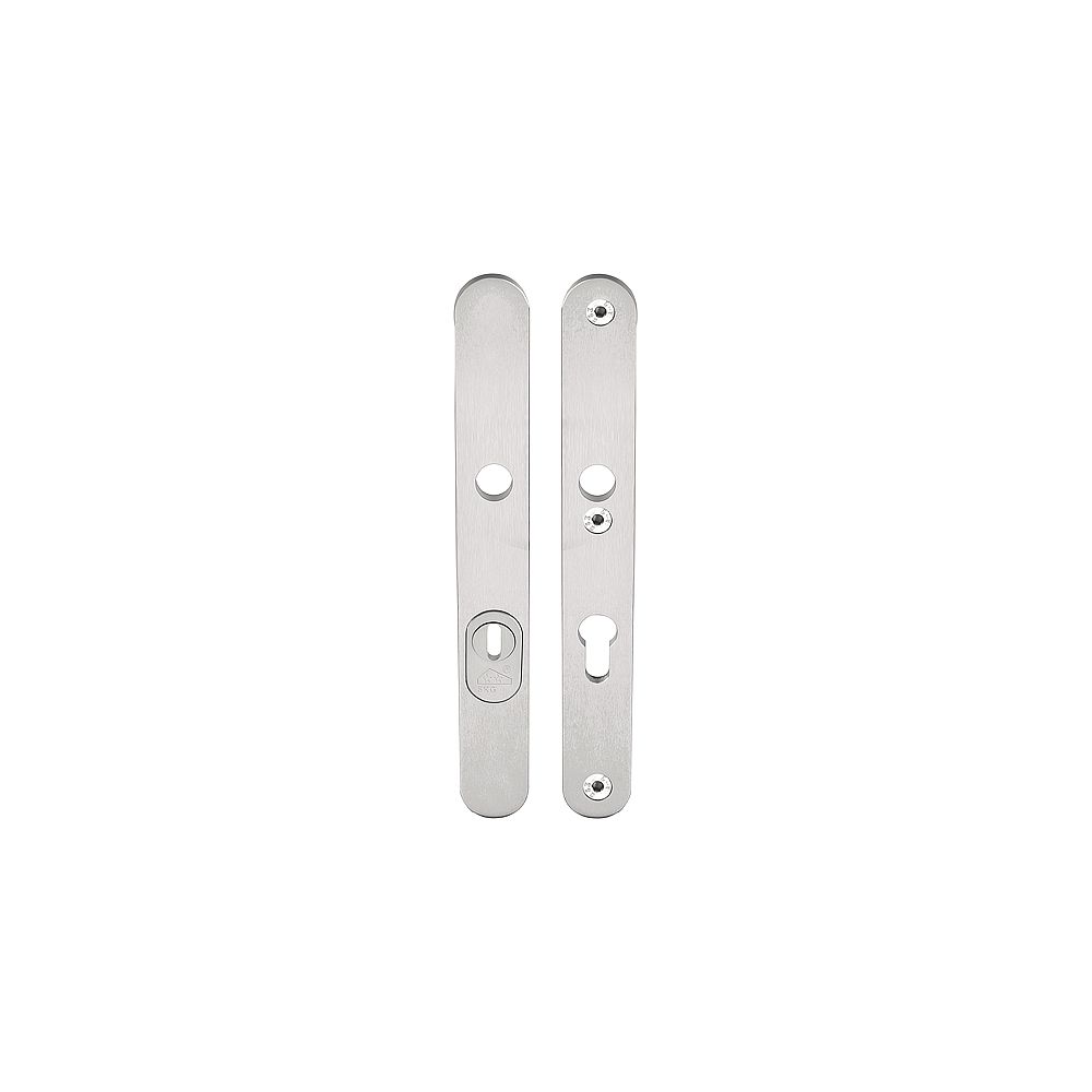 BASICS LBSM-28KT massieve veiligheidsschilden met kerntrekebeveiliging kruk/kruk SKG*** PC92 - mat RVS