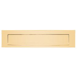 Buitenbriefplaat BASICS LB535 - PVD mat goud