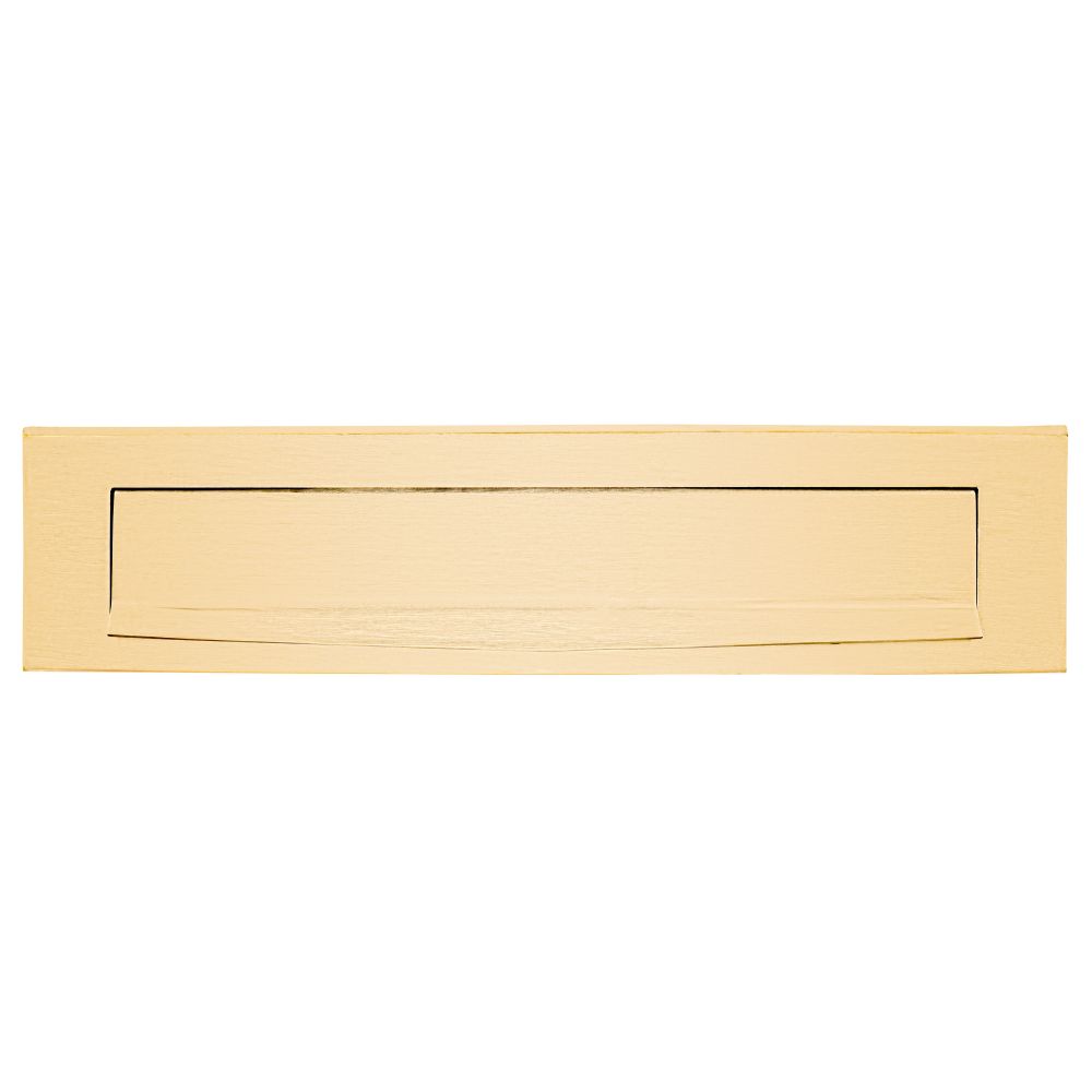 Buitenbriefplaat BASICS LB535 - PVD mat goud