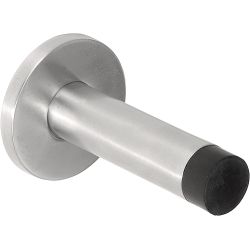 Deurstop BASICS LB87 wand - mat RVS
