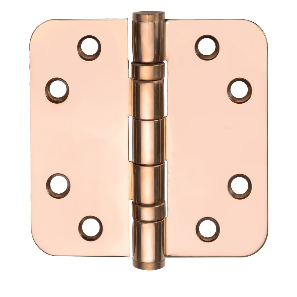 Kogelscharnier BASICS LBSA8989 afgerond - PVD gepolijst koper