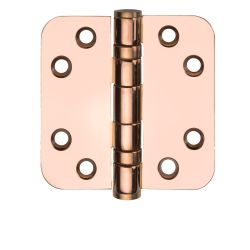 Kogelscharnier BASICS LBSA7676 afgerond - PVD gepolijst koper