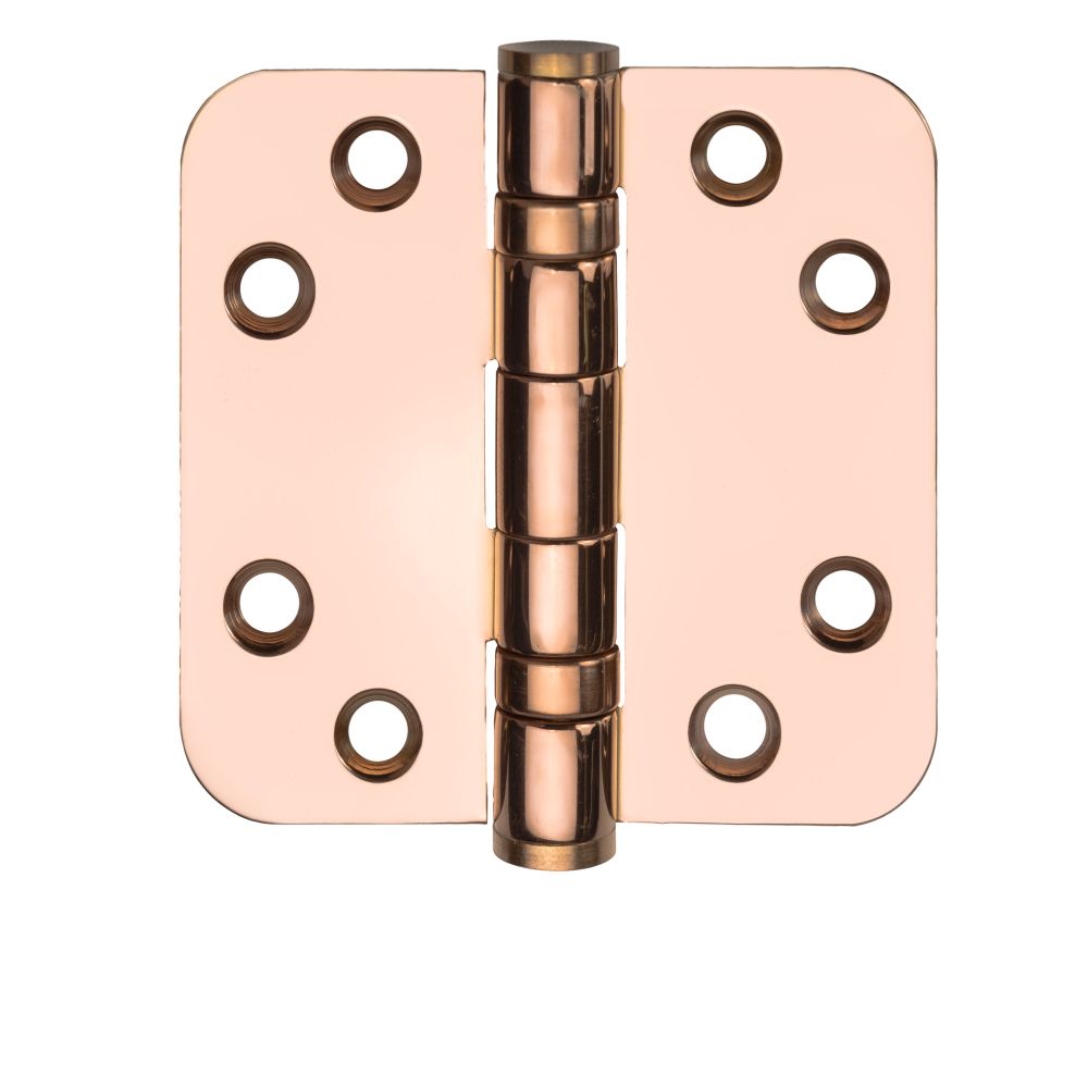Kogelscharnier BASICS LBSA7676 afgerond - PVD gepolijst koper