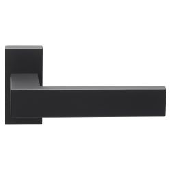 Deurkruk SQUARE LSQ4/Q32G dubbel geveerd op rozet - PVD mat zwart