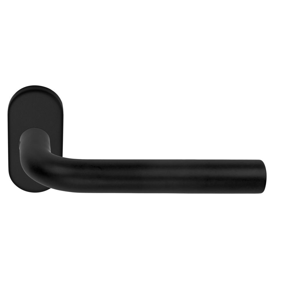 Deurkruk BASICS LBIII-19 B32G dubbel geveerd op ovale rozet - PVD gunmetal