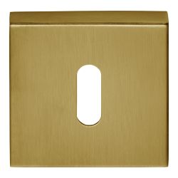 Sleutelplaatje BASICS BSQBN53 vierkant - PVD mat goud