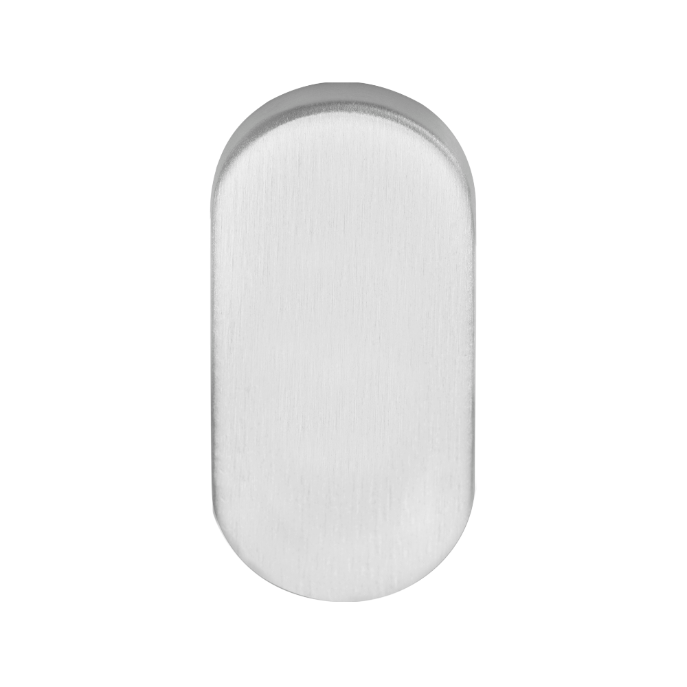 Blind plaatje BASICS LBB32 ovaal - mat RVS