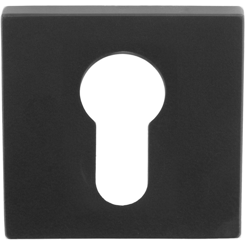 Cilinderplaatje SQUARE LSQBY50 - PVD mat zwart