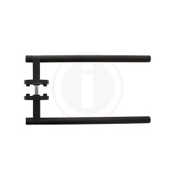 Intersteel Deurkruk Shiraat 250mm op rozet éénzijdig verdekt (rechts) - PVD zwart