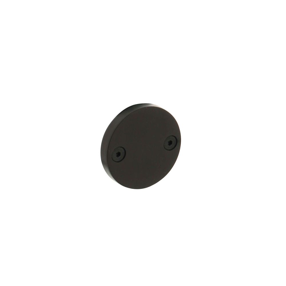Intersteel afdekrozet Shiraat ø55x8 mm met schroefgaten - PVD zwart