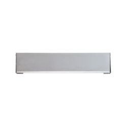 Tochtklep rechthoek 340x75mm - RVS