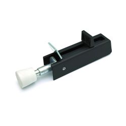 Deurvastzetter voetstift 122x30mm - zwart
