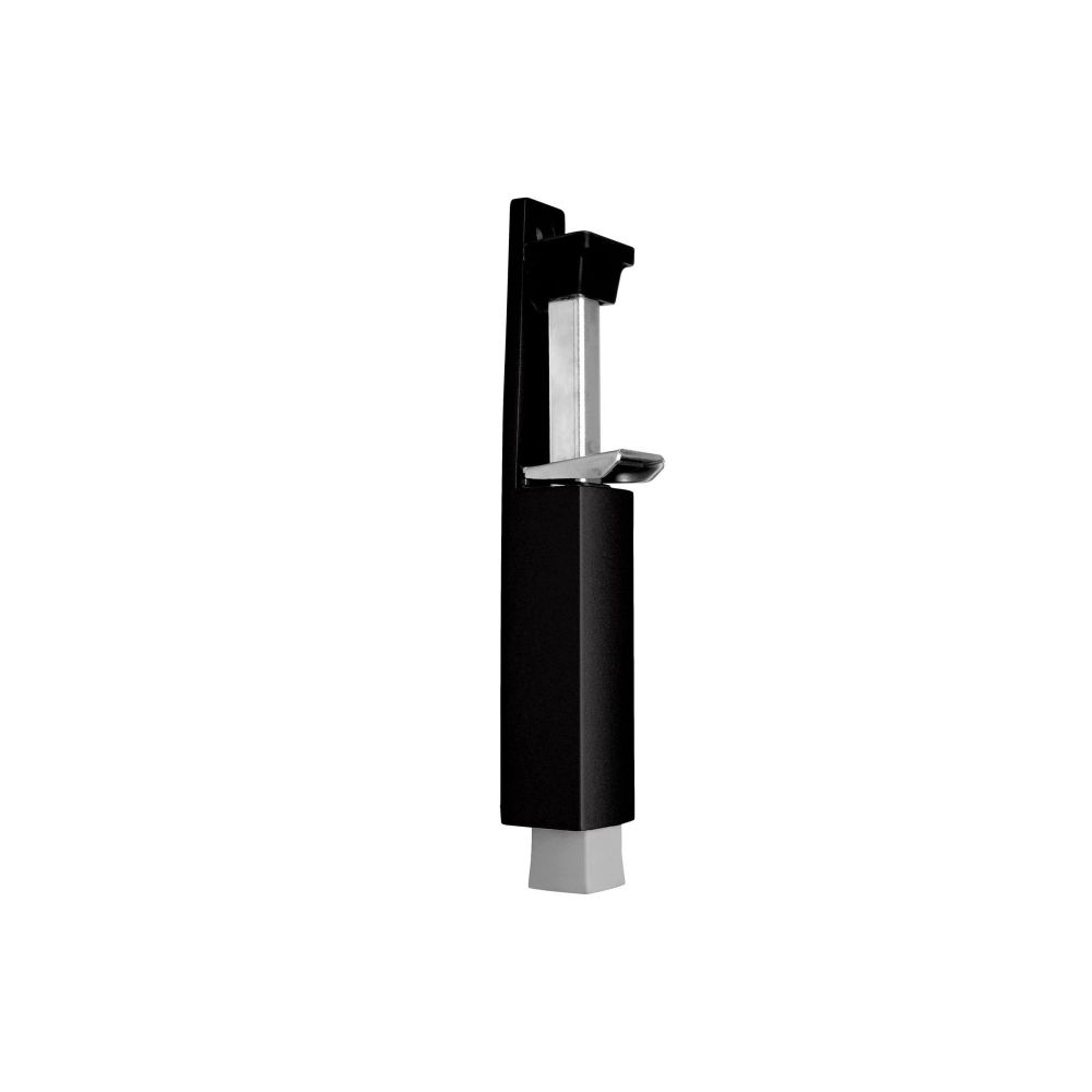 Deurvastzetter luxe voetstift uitslag 60mm - zwart