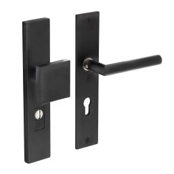 Intersteel Veiligheidsbeslag SKG3 rechthoekig duwer/kruk PC72mm kerntrekbeveiliging RVS/mat zwart