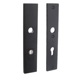 Intersteel Veiligheidsschilden SKG3 rechthoekig doorgaand PC72mm kerntrekbeveiliging RVS/mat zwart