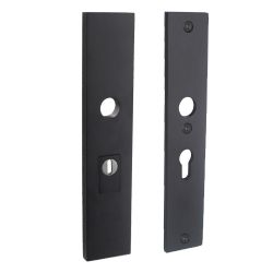 Intersteel Veiligheidsschilden SKG3 rechthoekig doorgaand PC55mm kerntrekbeveiliging RVS/mat zwart