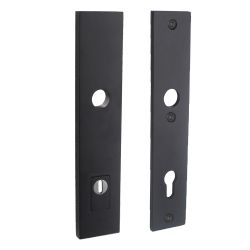 Intersteel Veiligheidsschilden SKG3 rechthoekig doorgaand PC92mm kerntrekbeveiliging RVS/mat zwart