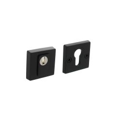 Intersteel Veiligheidsrozet SKG3 vierkant kerntrekbeveiliging en zichtbare bouten massief RVS/mat zwart