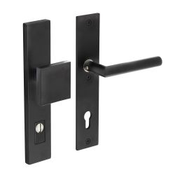 Intersteel Veiligheidsbeslag SKG3 rechthoekig duwer/kruk PC92mm kerntrekbeveiliging RVS/mat zwart