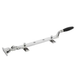 Intersteel Raamuitzetter Ton met 2 stelpennen - nikkel/ebbenhout