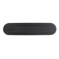 Intersteel Briefplaat ovaal met klep/regenrand - RVS/mat zwart