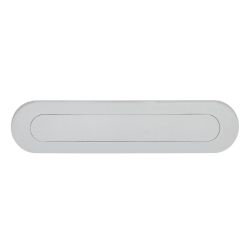 Intersteel Briefplaat ovaal met veer - chroom mat