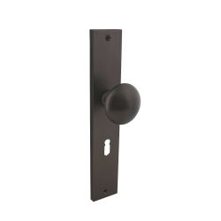 Intersteel knopschild 245x45mm sleutelgast 56mm. - antraciet