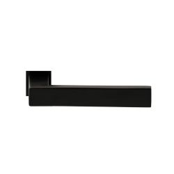 Deurkruk Kyoto zwart op vierkant rozet minimal