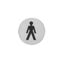 Pictogram herentoilet zelfklevend rond