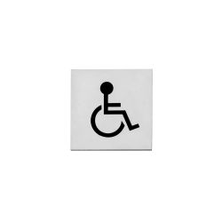 Intersteel Pictogram toilet mindervalide zelfklevend vierkant