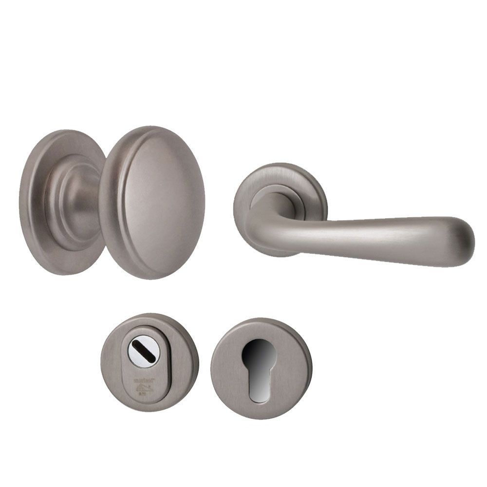 Voordeurset Silvia 3-delig PVD Inox - linkswijzend