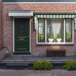 Voordeurset Silvia 3-delig PVD messing - rechtswijzend