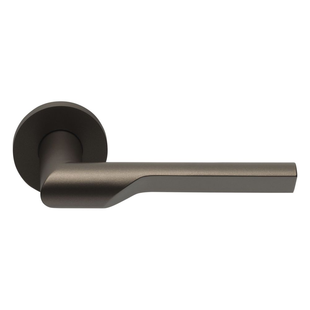 Deurkruk Rivio by Gensler GL101-G deurkruk geveerd op rozet - brons