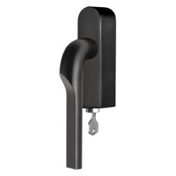 Rivio by Gensler GL100-DKLOCK-O draaikiepgarnituur afsluitbaar rechtsdraaiend - PVD mat zwart