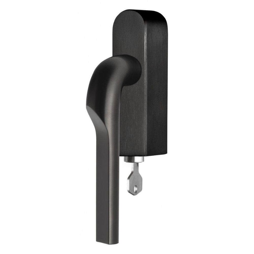 Rivio by Gensler GL100-DKLOCK-O draaikiepgarnituur afsluitbaar rechtsdraaiend - PVD mat zwart