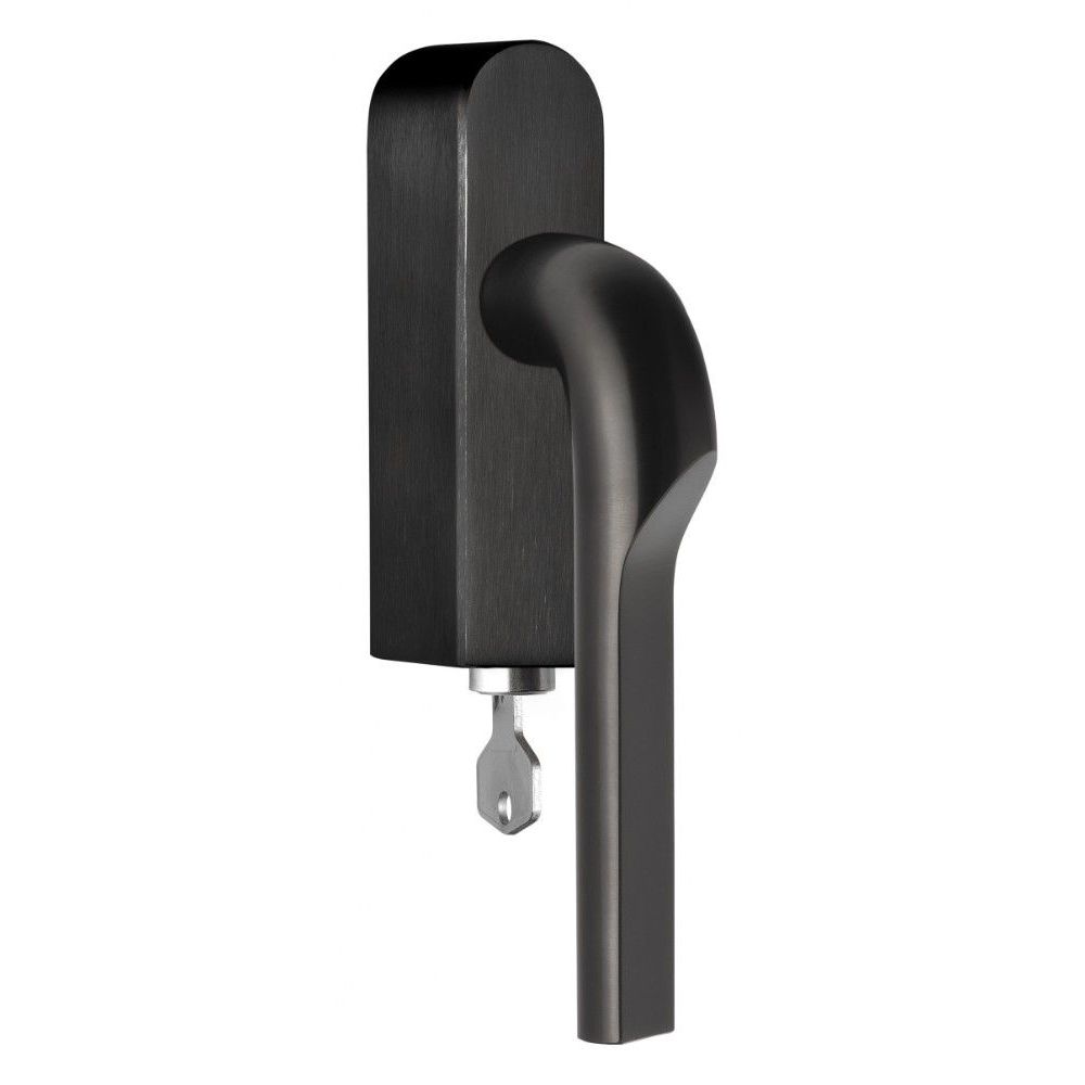 Rivio by Gensler GL100-DKLOCK-O draaikiepgarnituur afsluitbaar linksdraaiend - PVD mat zwart