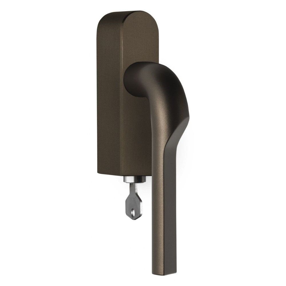 Rivio by Gensler GL100-DKLOCK-O draaikiepgarnituur afsluitbaar linksdraaiend - brons