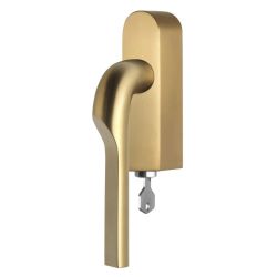 Rivio by Gensler GL100-DKLOCK-O draaikiepgarnituur afsluitbaar rechtsdraaiend - PVD mat goud