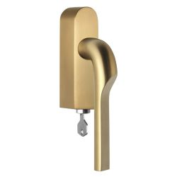 Rivio by Gensler GL100-DKLOCK-O draaikiepgarnituur afsluitbaar linksdraaiend - PVD mat goud
