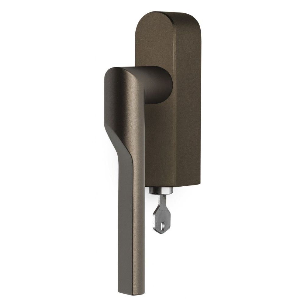Rivio by Gensler GL101-DKLOCK-O draaikiepgarnituur afsluitbaar rechtsdraaiend - brons