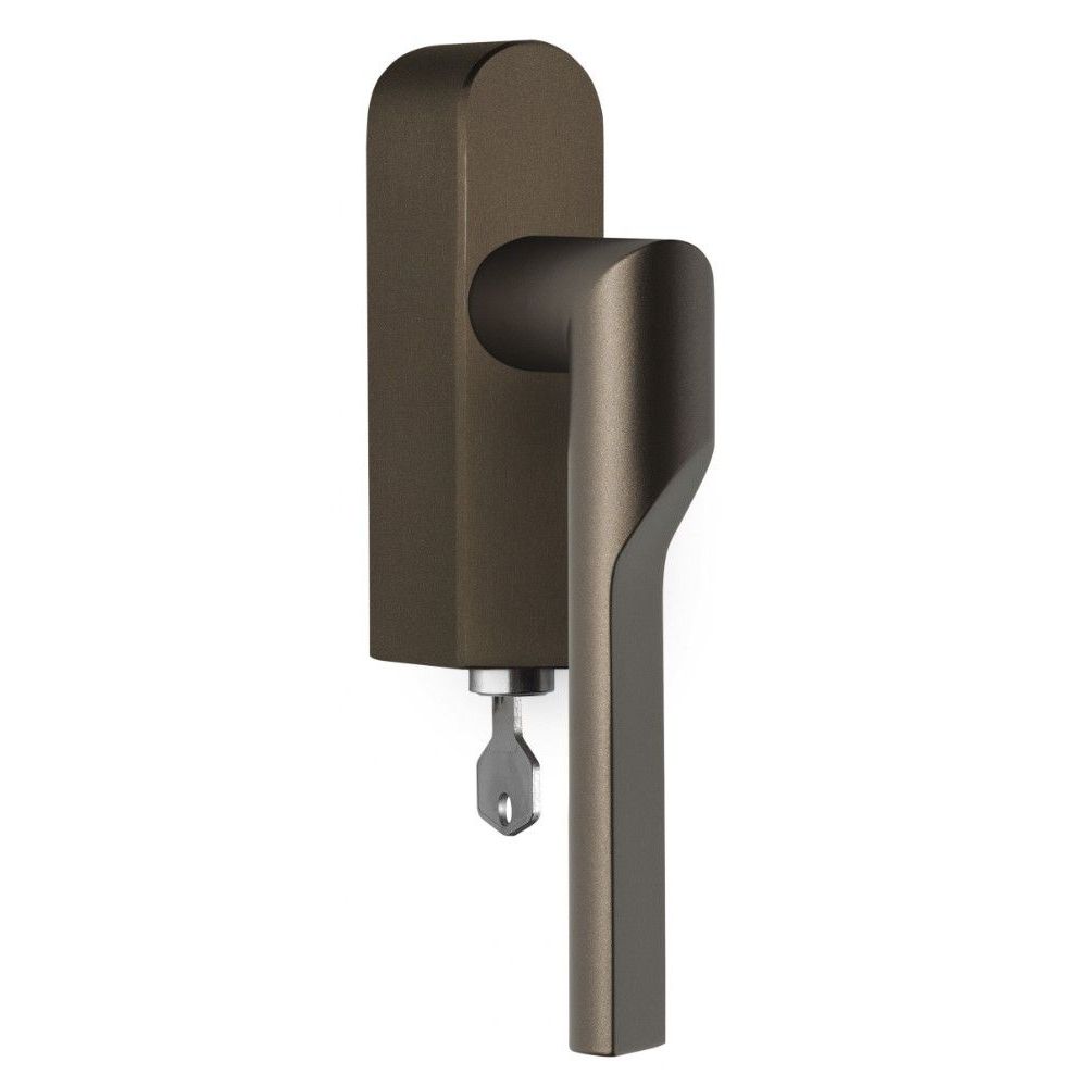 Rivio by Gensler GL101-DKLOCK-O draaikiepgarnituur afsluitbaar linksdraaiend - brons