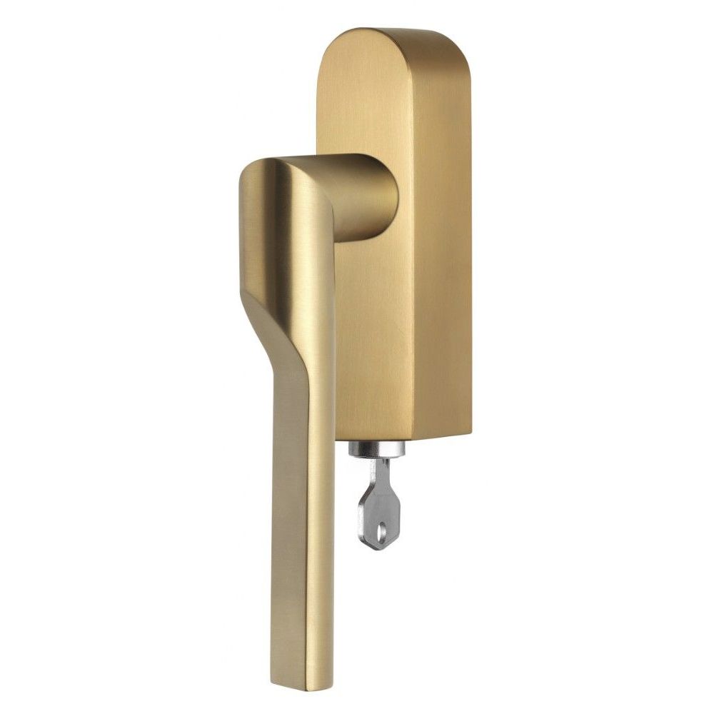 Rivio by Gensler GL101-DKLOCK-O draaikiepgarnituur afsluitbaar rechtsdraaiend - PVD mat goud