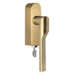 Rivio by Gensler GL101-DKLOCK-O draaikiepgarnituur afsluitbaar linksdraaiend - PVD mat goud