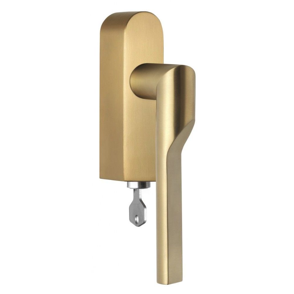 Rivio by Gensler GL101-DKLOCK-O draaikiepgarnituur afsluitbaar linksdraaiend - PVD mat goud