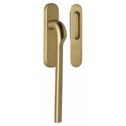 Rivio by Gensler GL230 massieve set hefschuifdeurbeslag - PVD mat goud