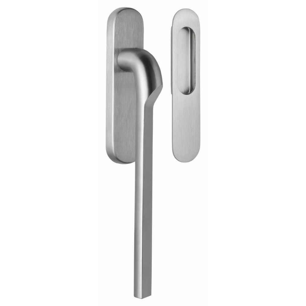 Rivio by Gensler GL230Y massieve set hefschuifdeurbeslag inclusief cilindergat PC69 - mat RVS