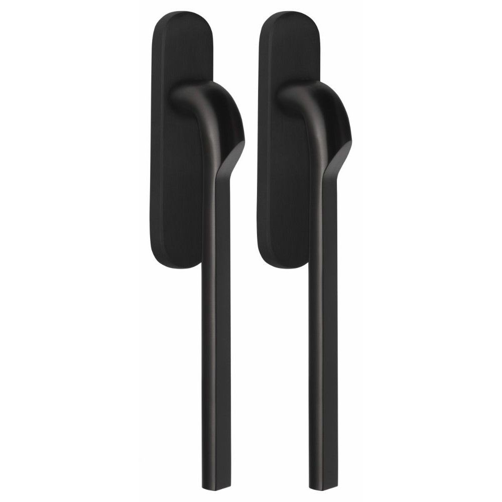 Rivio by Gensler GL230PAY massieve paarsgewijze set hefschuifdeurbeslag inclusief cilindergat PC69 - PVD mat zwart